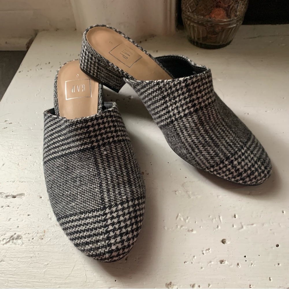 GAP Plaid Mules